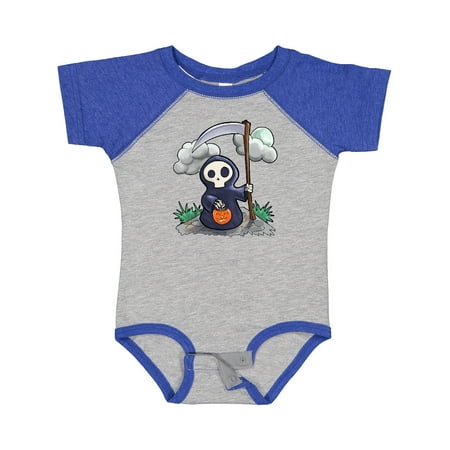 

Inktastic Halloween Trick or Treating Cute Grim Reaper Gift Baby Boy or Baby Girl Bodysuit