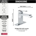 thumbnail image 2 of Delta Ara Single Handle Bathroom Faucet, Chrome, 2 of 2