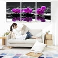 thumbnail image 4 of Yirtree Pink Flower Picture Wall Art Decor Canvas 3 panels Wall Art Print Floral Paintings Decoration for Bedroom Living Room, 4 of 7