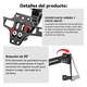 thumbnail image 2 of Soporte Placa Universal Para Moto Ajustable Con Luces Led Belug, Negro, 2 of 5