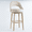 Beige, variant on Guyou 30" Swivel Bar Stools Set of 2, Chenille Upholstered Barstools with Curved Back and Round Footrest, Modern Wooden Tall Kitchen Bar Chairs for Home Bar Pub Cafe, Beige