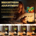 thumbnail image 3 of Candle Warmer Lamp with Timer Dimmer Vibrant Style Stained Glass Candle Lamp Warmer for Jar Candle with 4 Bulbs Gifts for Women House Warming Gifts, 3 of 8