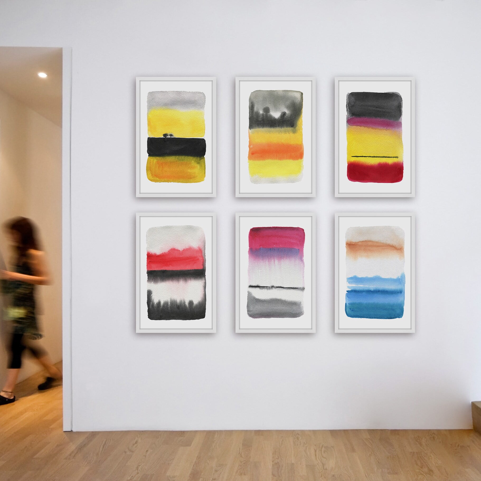Watercolor Hexaptych