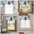 thumbnail image 6 of Tie Up Valances for Windows, Puerto Rico Flag Adjustable Valance Curtains Window Treatment for Living Room, Retro Rustic Door Artwork Picture Prints Rod Pocket Kitchen Curtains & Drapes 42x12 Inch, 6 of 9