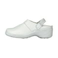 thumbnail image 3 of 24 HOUR COMFORT Callie Wide Width Comfortable Leather Slingback Clogs WHITE 5.5, 3 of 6