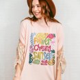 thumbnail image 5 of Forever Chasing Sunsets T-Shirt - Tropical Vacation Tee with Colorful Fruits Flamingo and Leaves - Cute Summer Shirt, Beach Graphic Tshirt for Women, 5 of 6