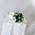 thumbnail image 5 of K-KED 925 Silver Filled Women Ring Gift Elegant Cubic Zircon Wedding Delicate Jewelry Sz 6-10-10, 5 of 6
