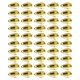 thumbnail image 1 of Aparejo de cuchara de pesca de 50 piezas, dispositivo práctico para hacer señuelos de pesca, señuelos, Oro 17mm, 1 of 9