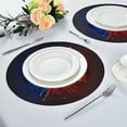 thumbnail image 5 of GZHJMY Watercolor Baseball 15.4 Inch Round Dinner Placemat, Polyester Material, Heat-Resistant, Unique Print Design, Dining Table Kitchen Fine Decoration and Beautiful Ornaments., 5 of 5