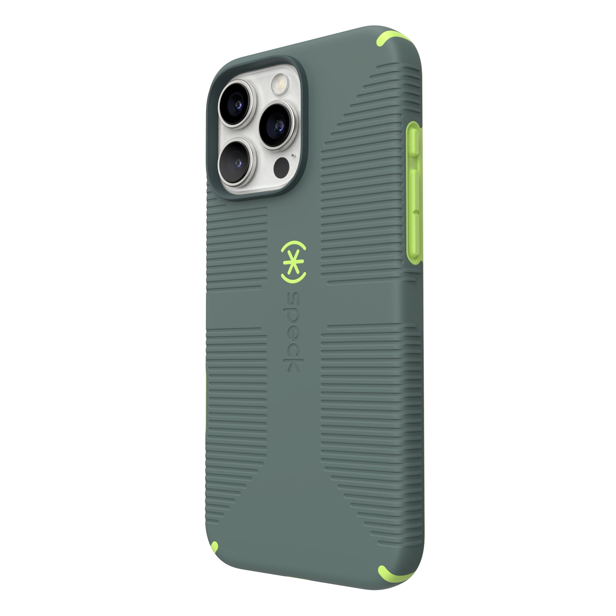 iPhone 16 Pro Max CandyShell Grip with MagSafe in Neo Drab and Glow Green