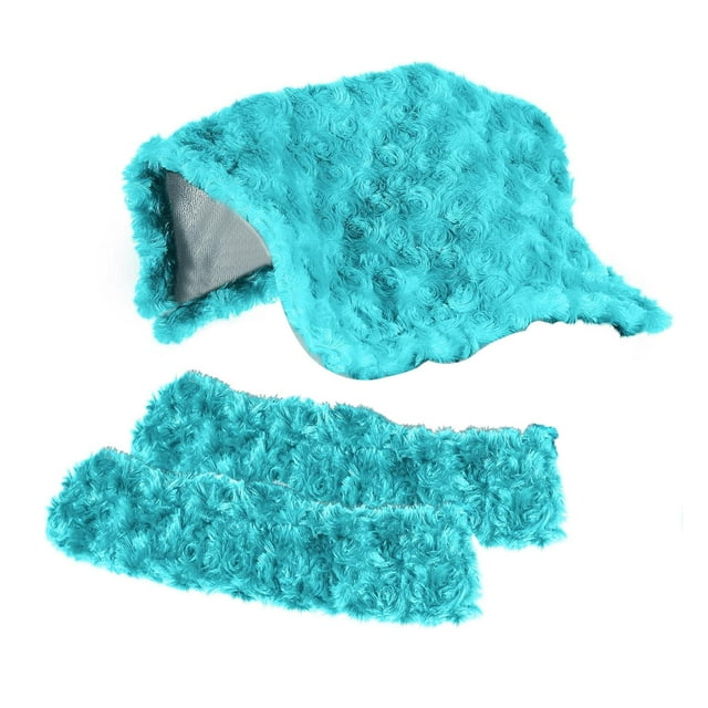 2 fundas para cuchillas de patines de hielo, regalo de invierno, portátiles, con toallas absorbentes, protectores de cuchillas de hockey para Verde