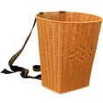 thumbnail image 4 of Cesta para recoger hojas de té, cesta de picnic, elegante, portátil, hecha a mano, mochila de compras tejida a mano para huertos, agricultores, campin, 4 of 9