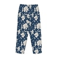 thumbnail image 5 of Naloa Lilies Flowers Print Women’s Ultra-Soft Comfy Pajama Lounge Pants with Pockets & Drawstring, 5 of 8