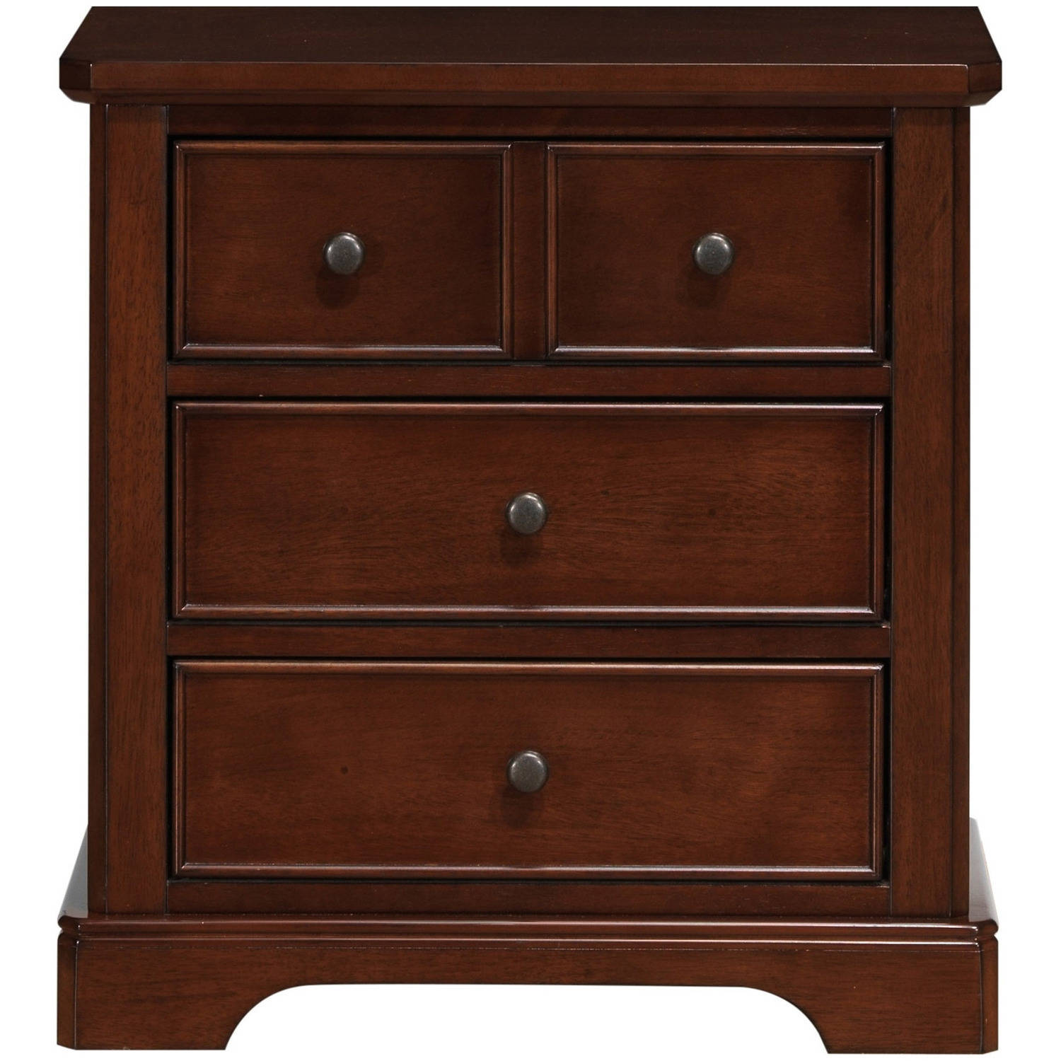 Better Homes & Gardens Langston Nightstand, Mahogany Finish Walmart