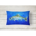 thumbnail image 2 of Carolines Treasures MW1124PW1216 Fish Headed Downstream   Canvas Fabric Decorative Pillow 12H x16W multicolor, 2 of 3