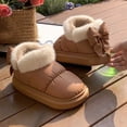 thumbnail image 4 of Bnwani Boots for Women,Winter Boots,Non-slip,Slip-on,Warm,Round Toe,Khaki,38(US:6.5-7), 4 of 7
