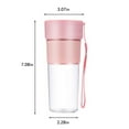 thumbnail image 3 of Wovilon Home Appliances Portable Juicer Cup, Mini Juicer Cup For Smoothies, Juices And Shakes, Portable Juicer Cup With Powerful Motor, Suitable For Home, Travel, Office, Outdoor, 3 of 8