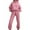 Pink _CM13, variant on Lumtrix Womens 2 Piece Outfits Lounge Hoodie Sweatsuit Sets Oversized Sweatshirt Baggy Fall Comfy Sweatpants with Pockets Green S