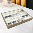 thumbnail image 4 of Glasses Display Tray 18 Grids Organizer Box for Sunglasses Ears Bracelet, 4 of 7