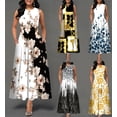 thumbnail image 2 of Mujeres nuevo suelto Floral Vintage agujero volantes Befree vestido grande grande grande verano Camis fiesta elegante Maxi vestidos Tan Jianjun unisex, 2 of 2