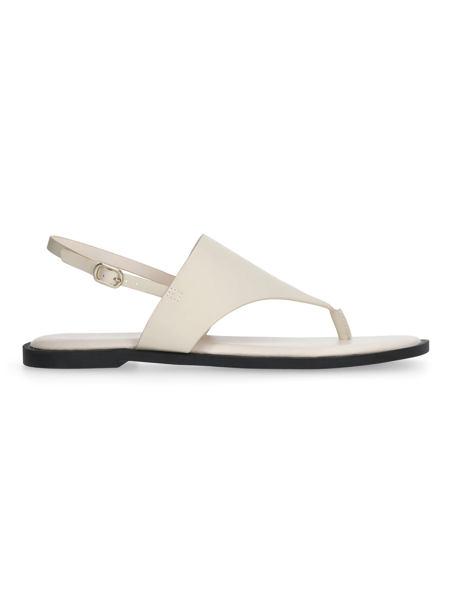 Time and Tru Women's Hooded Faux Leather Thong Sandals