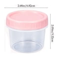 thumbnail image 3 of Plastic Food Storage Container with Lid, Transparent P Ink Yogurt Pudding Jar, Compact Stackable Sealed Dessert Box 7.8 x 6.2 cm, 1 Pack, 3 of 6