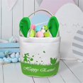 thumbnail image 4 of Almacenamiento de cestas de Pascua, cesta de lona vacía con asas, bolsas de cubo plegables para niños y niñas, Clo, 4 of 5