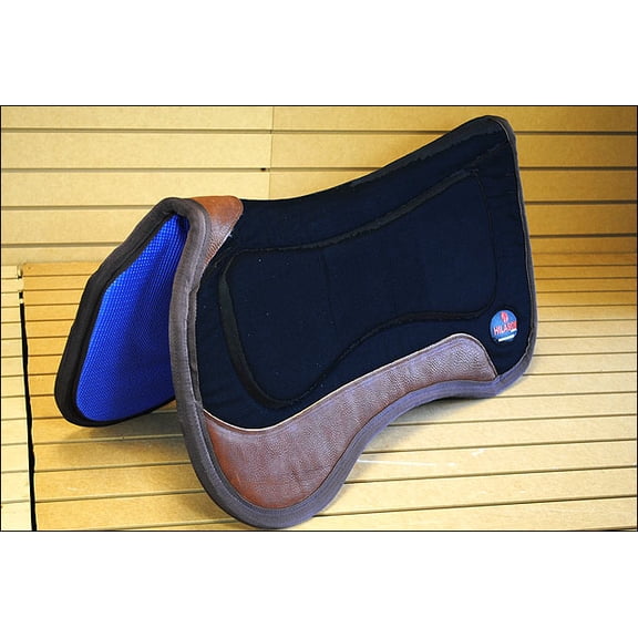 Black Hilason Close Contact Anti Slip Wither Relief Horse Saddle Pad Made In Usa