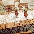 thumbnail image 3 of Table Runner Coume, 14 x 305 cm, encaje floral, paquete de 8 unidades, color blanco, 3 of 6