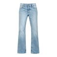 thumbnail image 6 of ClodeEU Women Low Rise Light Wash Flare Bootcut Jeans, Vintage Slim Bell Bottom Denim Pants ,Y2K Casual Trousers Light Blue,Women's Plus M, 6 of 7