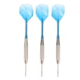 thumbnail image 1 of Steel Tip Darts, Professional Darts Set PET Flights Reliable Deep Groove Barrel  for Beginners Blue, 1 of 7