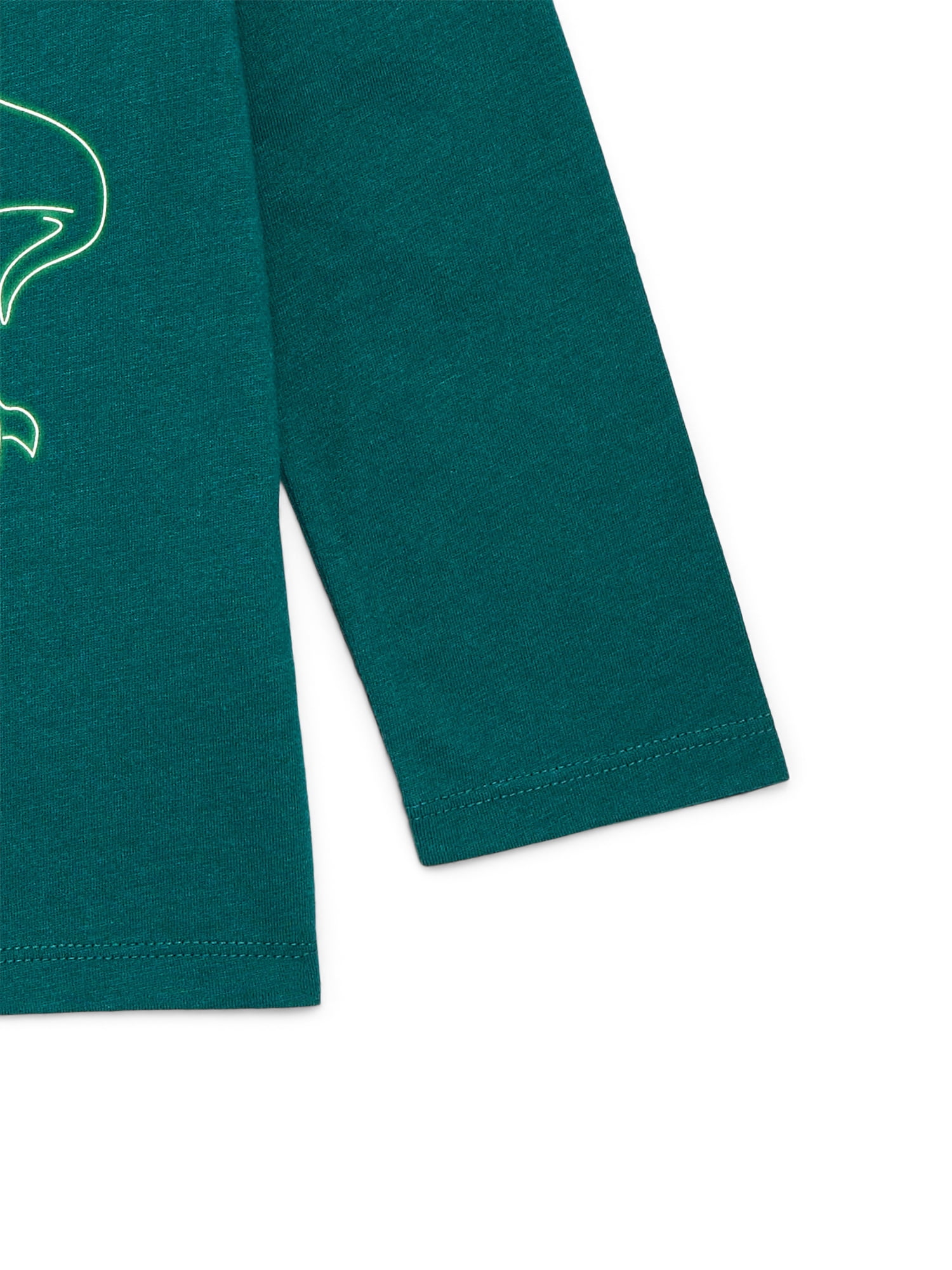 Holiday Time Toddler Boys or Girls Christmas Tee with Long Sleeves, Sizes 12M-5T