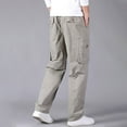 thumbnail image 5 of cllios Cargo Pants for Men Big and Tall Multi Pockets Pants Outdoor Work Trousers Gym Hiking Cargo Pants, 5 of 7