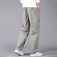 thumbnail image 5 of Pantalones largos, pantalones cargo para hombre, pantalones rectos ajustados de color liso, pantalones deportivos casuales para exteriores, pantalones para hombre, 5 of 7