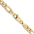 thumbnail image 4 of Auriga 14k Yellow Gold 5.75mm Figaro Chain Necklace 26 inch for Women, 4 of 6
