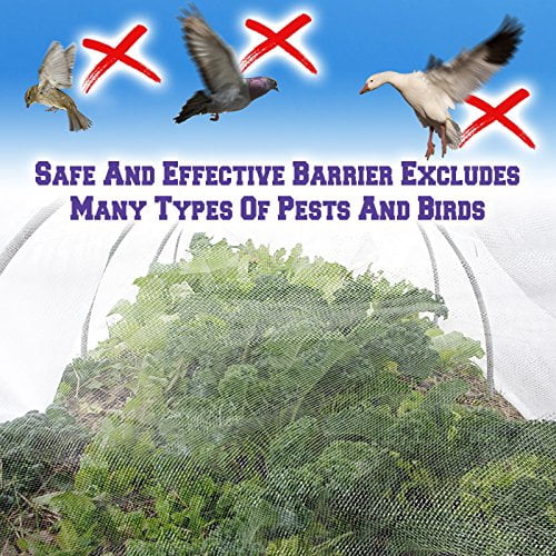 Strong Camel Multi Sizes Garden Mosquito Netting Bug Insect Net Hunting Barrier Blind Garden (8'X20')