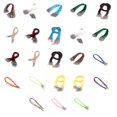 thumbnail image 5 of Kironypik 30 Pieces Leather Necklace Cord Portable Electroplate Tear-resistant Pendant Bracelets Jewelry Making Chain Rope with Clip Light Coffee 1.5mm, 5 of 6