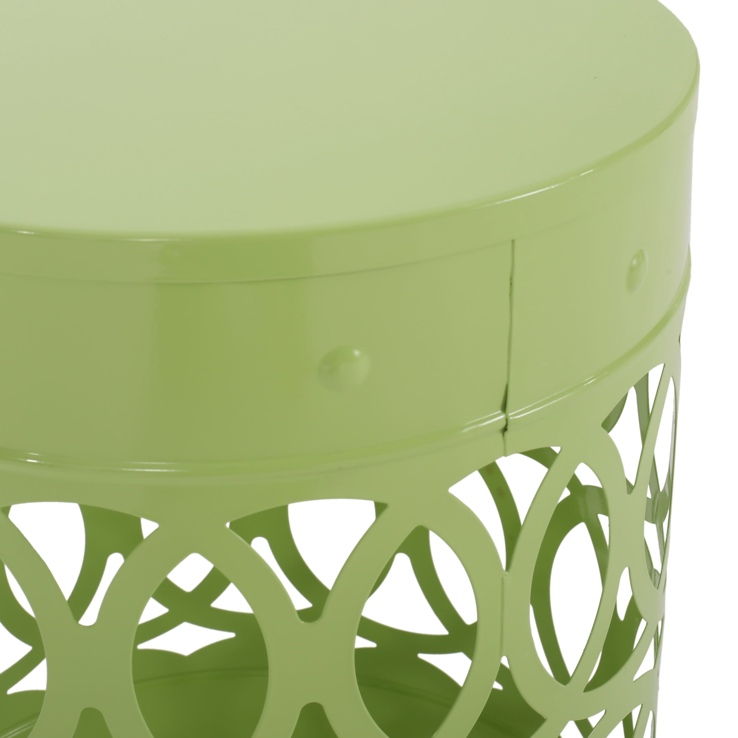 Holt Metal Outdoor Side Tables, Set of 2, Green