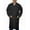 Black, variant on Panda Uniform by HeedFit Unisex 40" Lab Coat, XXS, Black