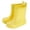 Yellow, variant on Rain Boots Kids Waterproof Non- Flexible Soft Sole Easy On Off Pull Tab Middle Ankle Rain Boots for Toddler Little Big Kids Outdoor Rainy Day Wear Shoes