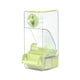 thumbnail image 3 of Comedero para pájaros, accesorios para jaulas, portátil, resistente, antisalpicaduras, para loros. Verde, 3 of 8