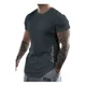 thumbnail image 1 of Playera Azul Hombre Camiseta Corte Bajo Curvo, 1 of 3