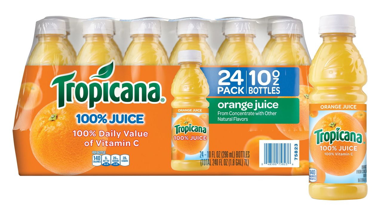 Product of Tropicana 100% Orange Juice, 24 pk./10 fl. oz. - Walmart.com ...