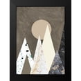 thumbnail image 2 of Design Fabrikken 14x18 Black Modern Framed Museum Art Print Titled - Peaks, 2 of 5