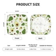 thumbnail image 6 of Lsque Green Avocado Printed Square Couch Cushion Covers, Floral Sofa Cushion Covers Replacement, Stretch Couch Covers for Couch-16.9in, 6 of 9