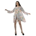 thumbnail image 3 of Moomaya Robe de Cocktail Imprimée à Manches Longues Tenues de Noël Robe Courte pour les Fêtes, 3 of 4