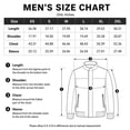 thumbnail image 5 of AZoiNM Men's Stand Collar Zip Jacket Loose Fit Lightweight Casual Long Sleeve Spring Fall, 5 of 15