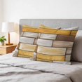 thumbnail image 6 of 26x26 Pillow Covers Set of 2, Brown Yellow Vintage Square Throw Pillow Covers for Couch/Sofa/Living Room, Retro Farmhouse Elegant Pastoral Decorative Soft Pillowcases for Couch Throw Pillows, 6 of 9