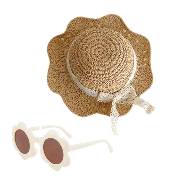 Toddler Girls Sun Hat for Summer Beach Soft Breathable Outdoor Cap