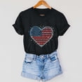 thumbnail image 4 of Goodtrade8 Summer T Shirts for Women Short Sleeve Red White and Blue Pullover July 4th American , Casual Crew Neck Independence Day Graphic Womens Tops Fashion, 4 of 7